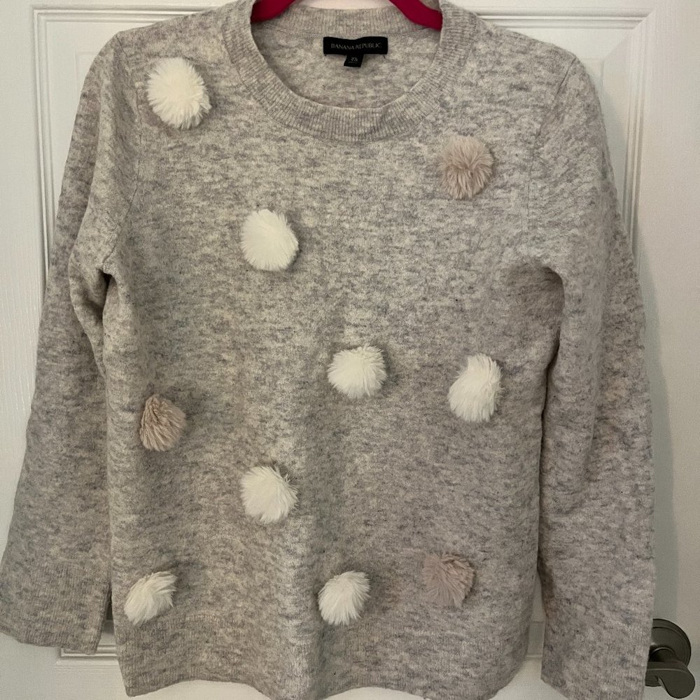 Banana Republic pom pom sweater